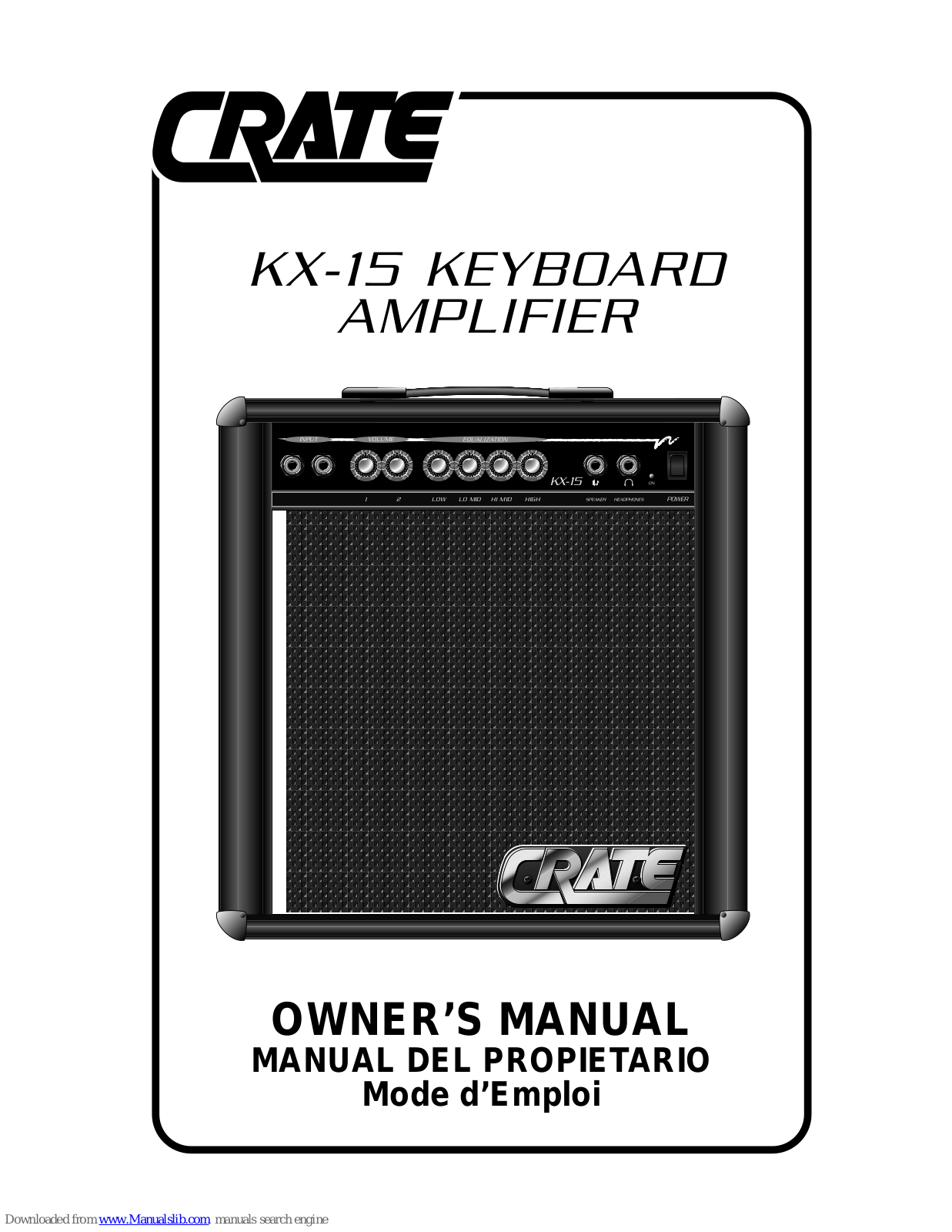 Crate KX-15 Owner's Manual