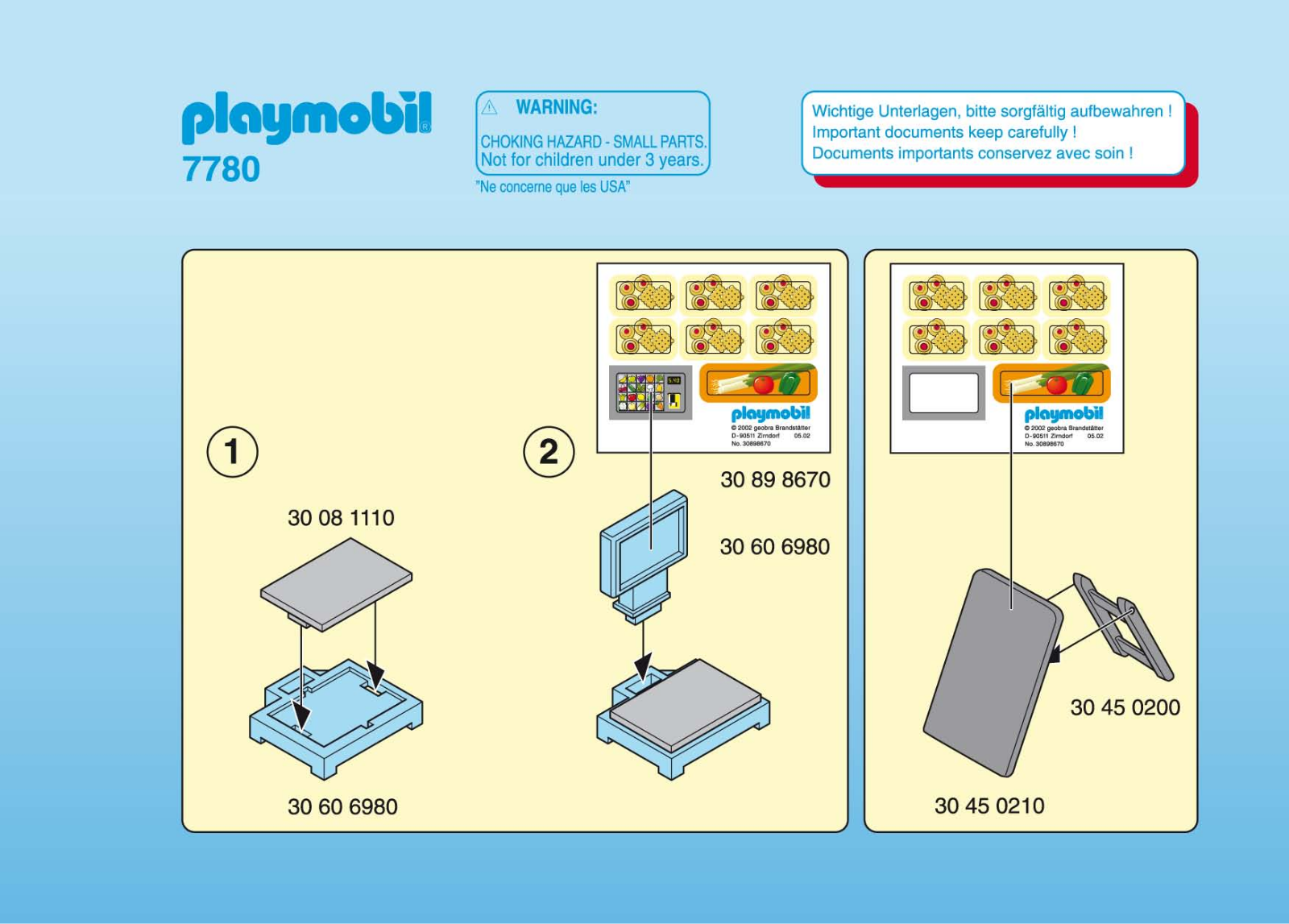 Playmobil 7780 Instructions