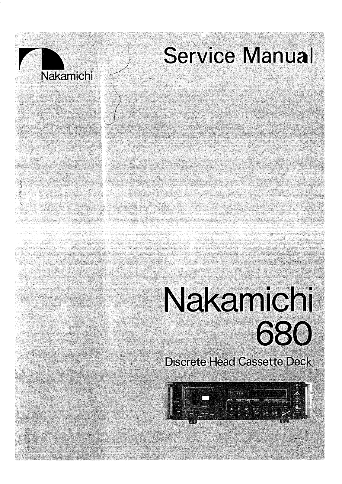 Nakamichi 680 Service manual