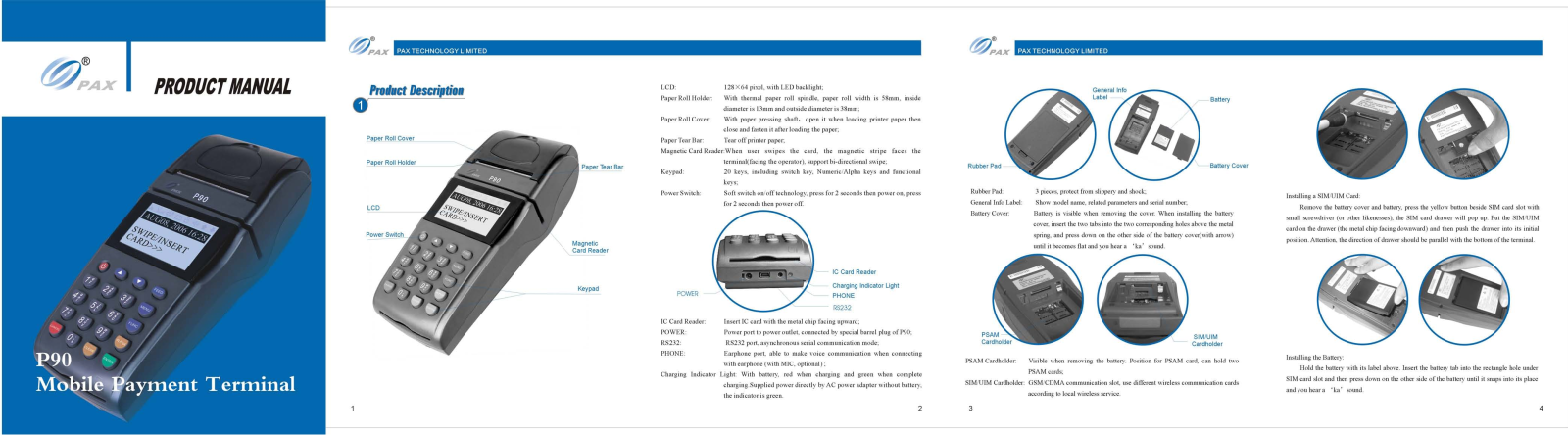 PAX Technology P90 User Manual