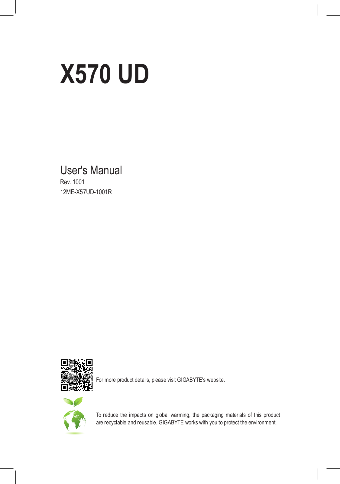 Gigabyte X570 UD User Manual