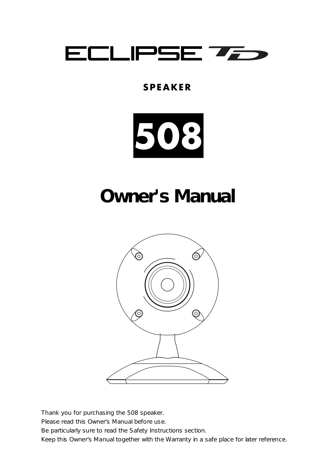 Eclipse 508 User Manual