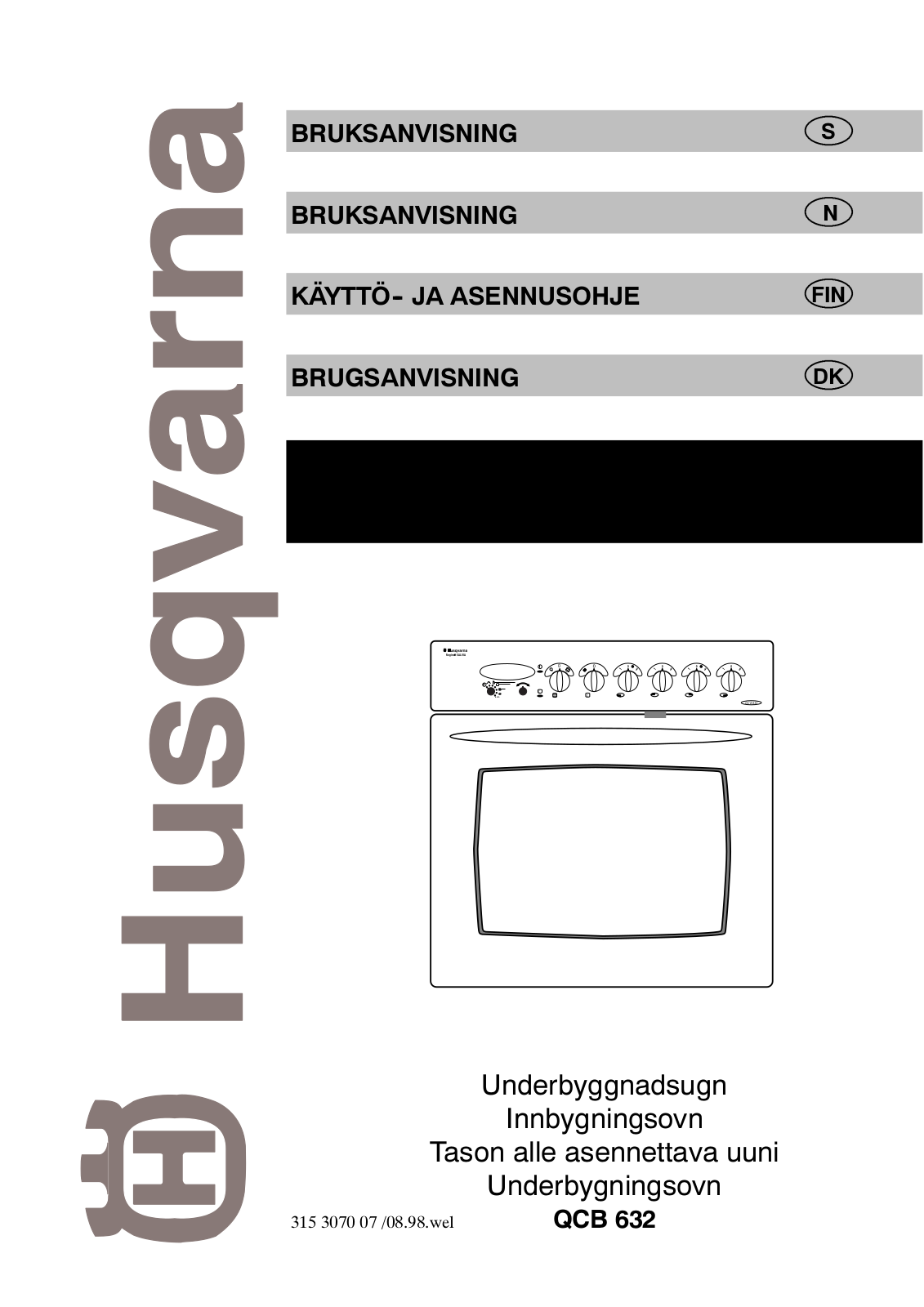 Husqvarna QCB632X, QCB632K, QCB632W User Manual