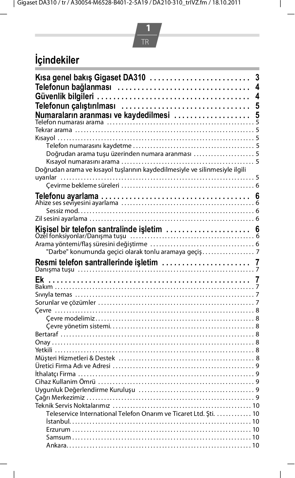 Siemens GIGASET DA310 User Manual