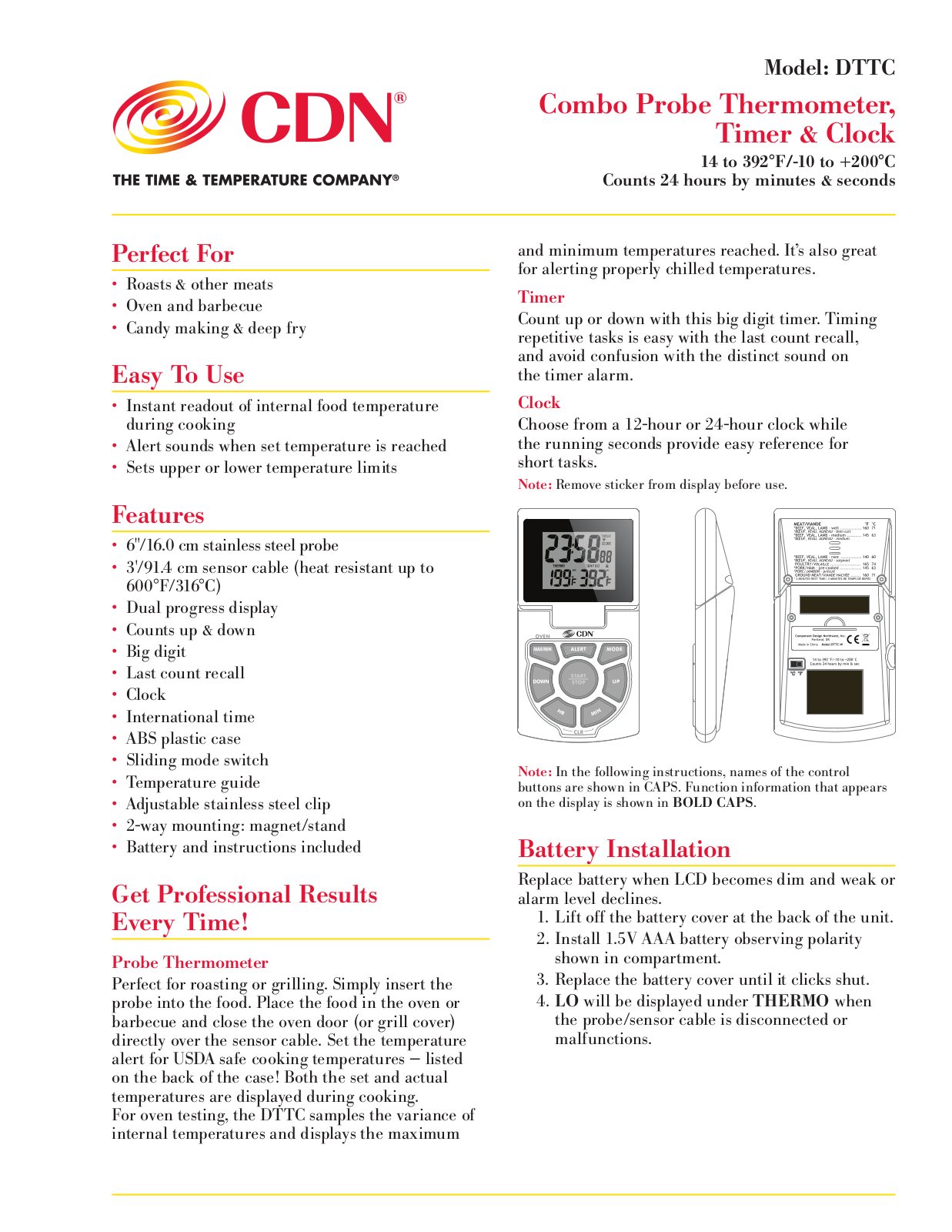 CDN DTTC-S User Manual