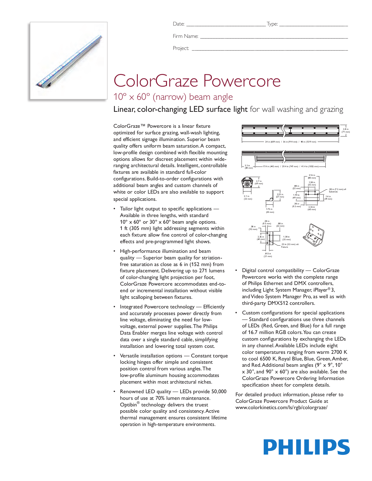 Philips Color Kinetics 123-000030-01-RST-01 User Manual