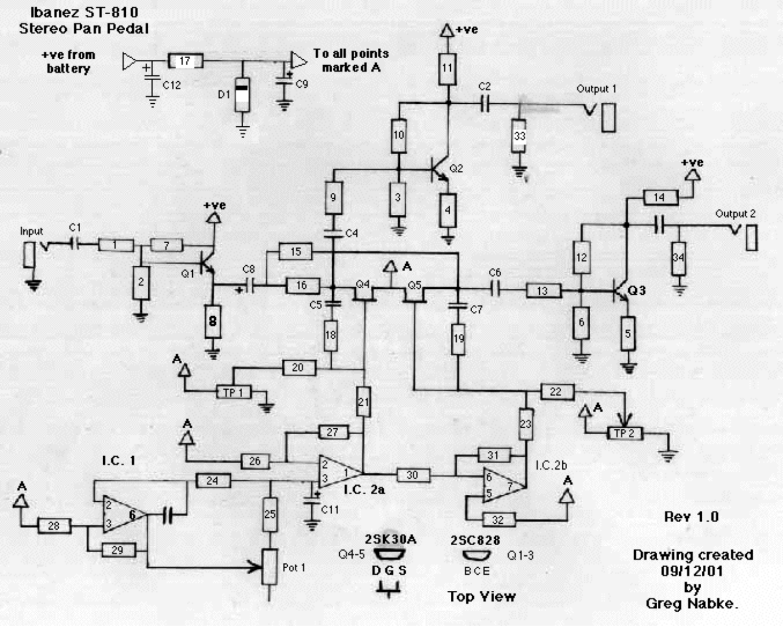 Ibanez st810 schematic