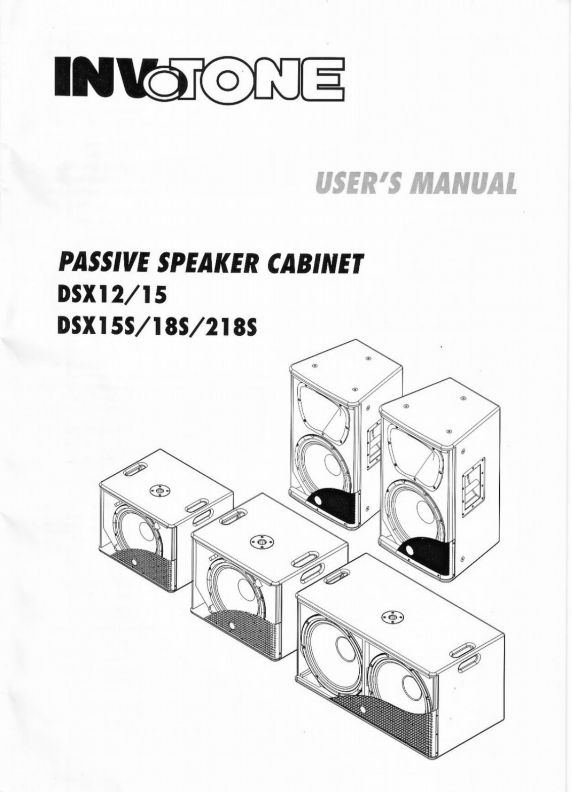 Invotone DSX12 User Manual