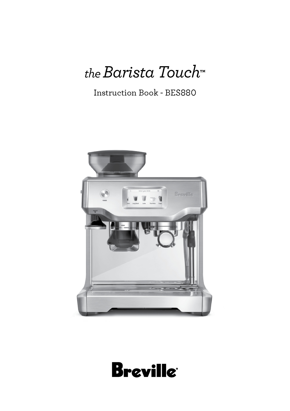 Breville BES880BSS User Manual