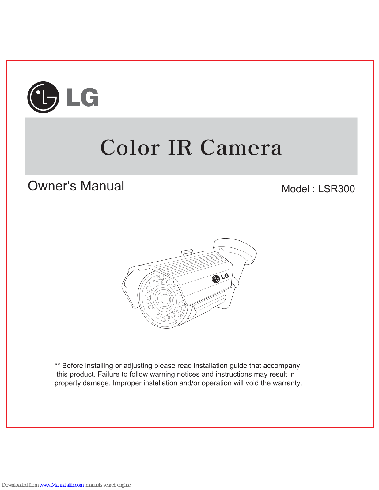 LG LSR300 Owner's Manual