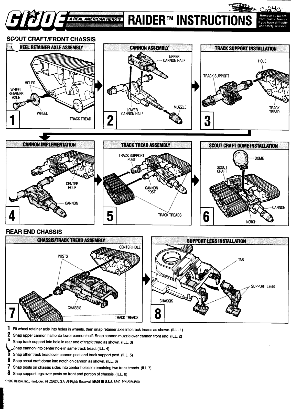 HASBRO GiJoe Raider, GiJoe Rai User Manual