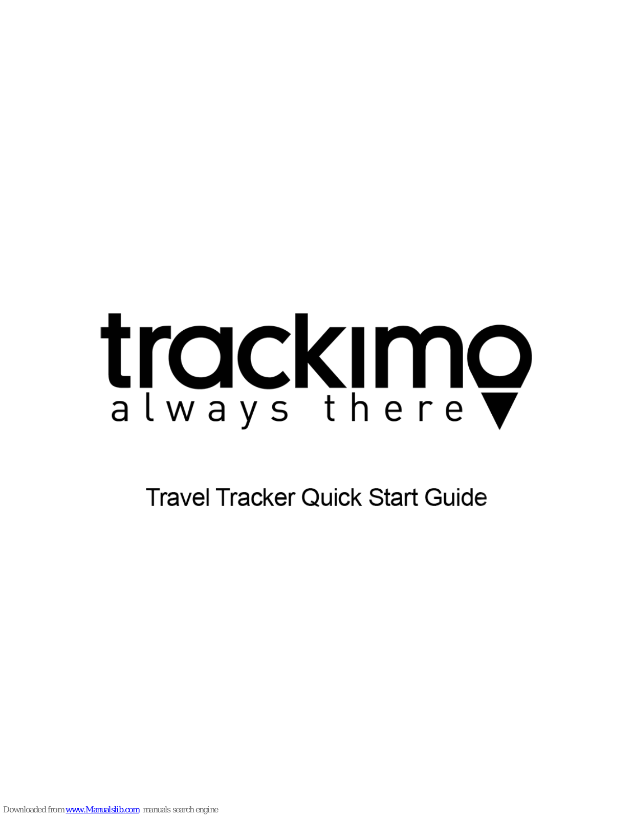 TRACKIMO Travel Tracker Quick Start Manual