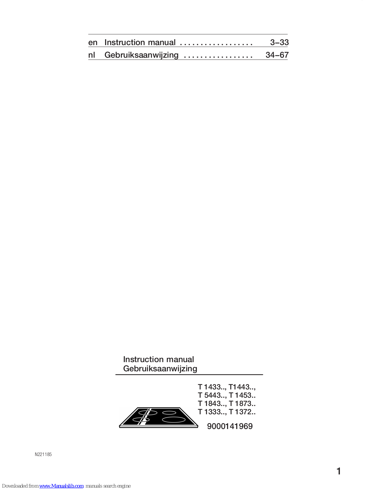 NEFF T1453N0, T5443X0, T 1433, T 1443, T 5443 Instruction Manual