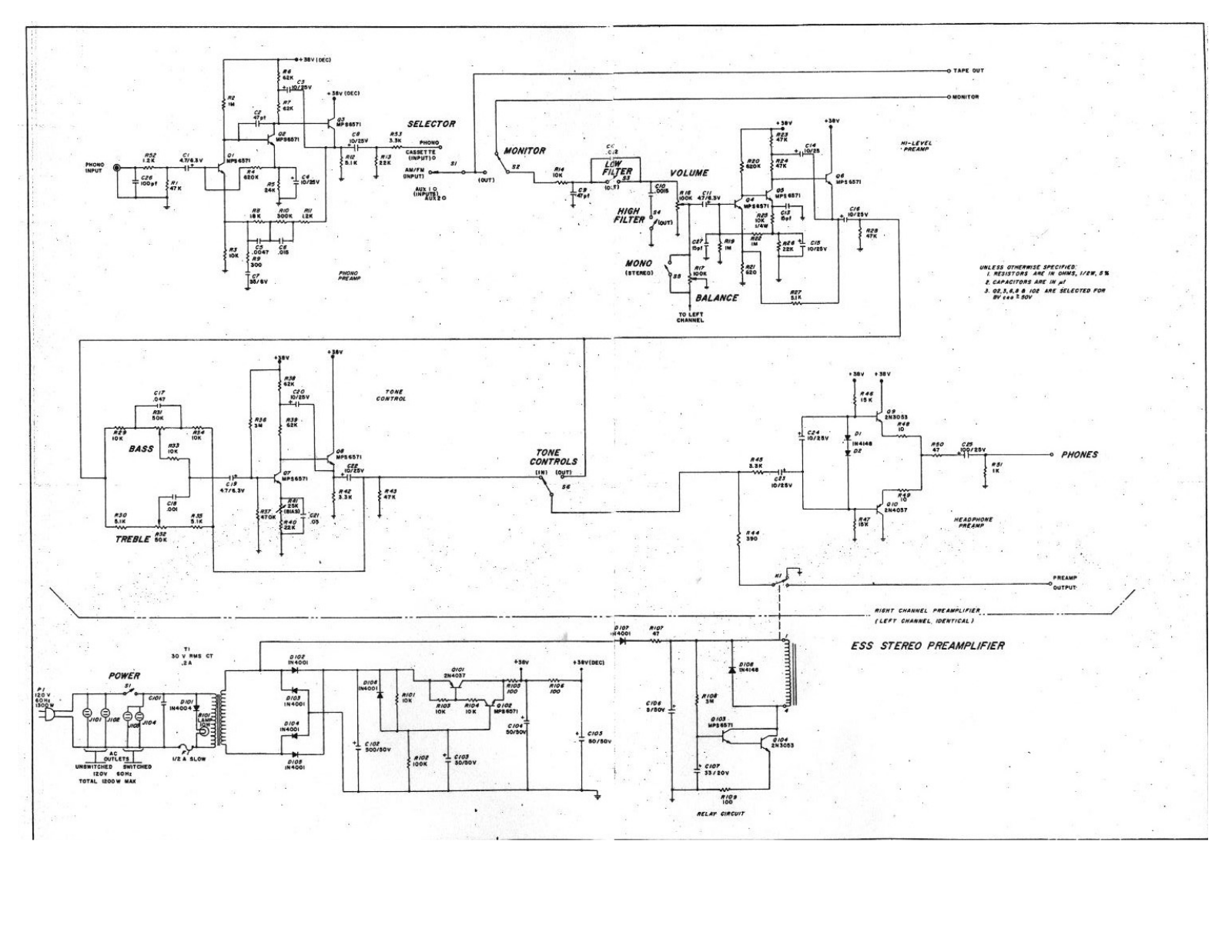 ESS PreAmp Schematic