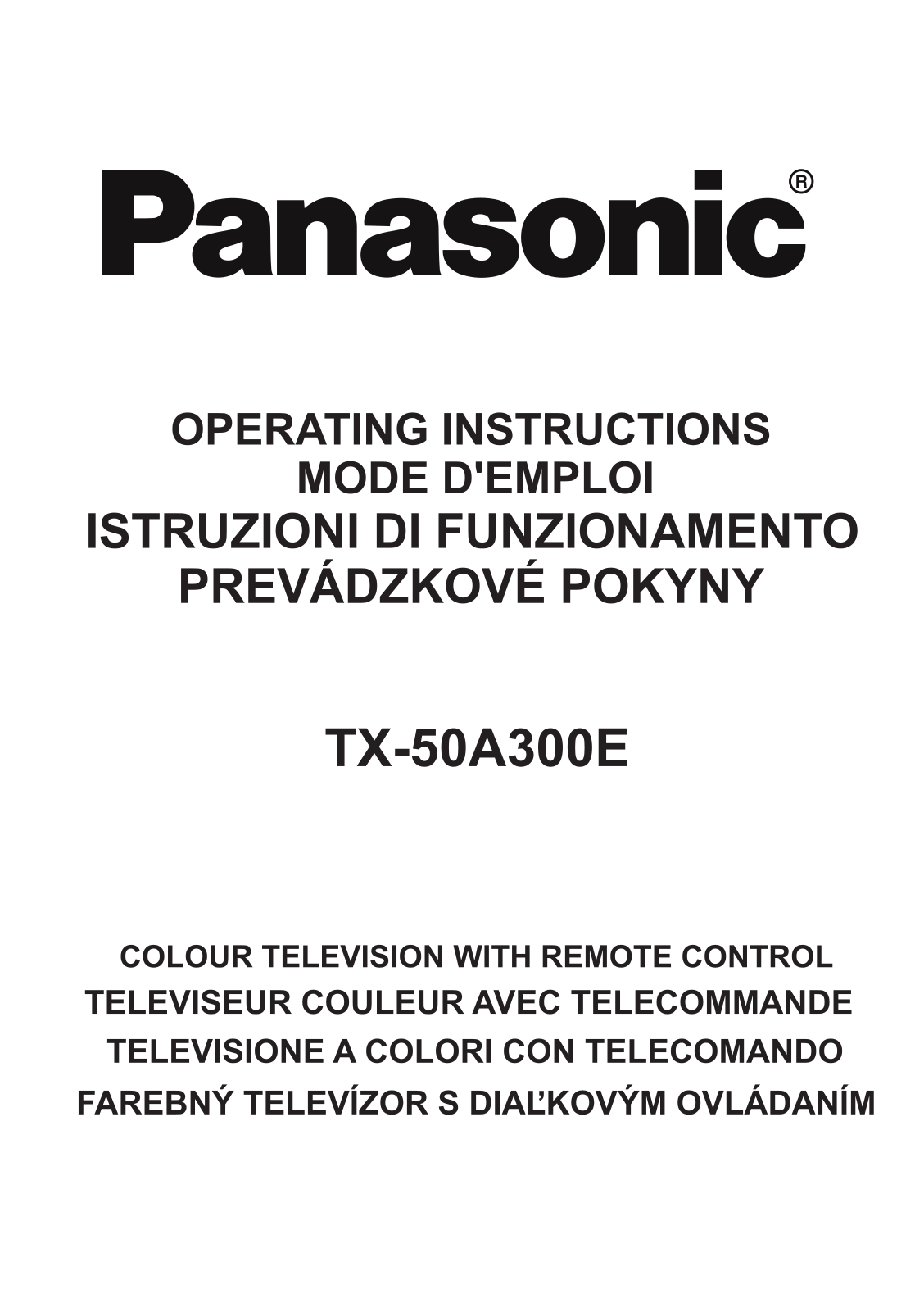 Panasonic TX50A300E User Manual