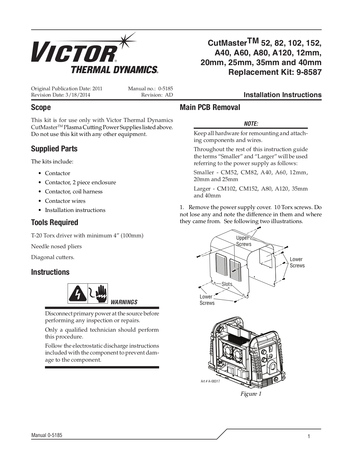 Tweco 9-8587 User Manual