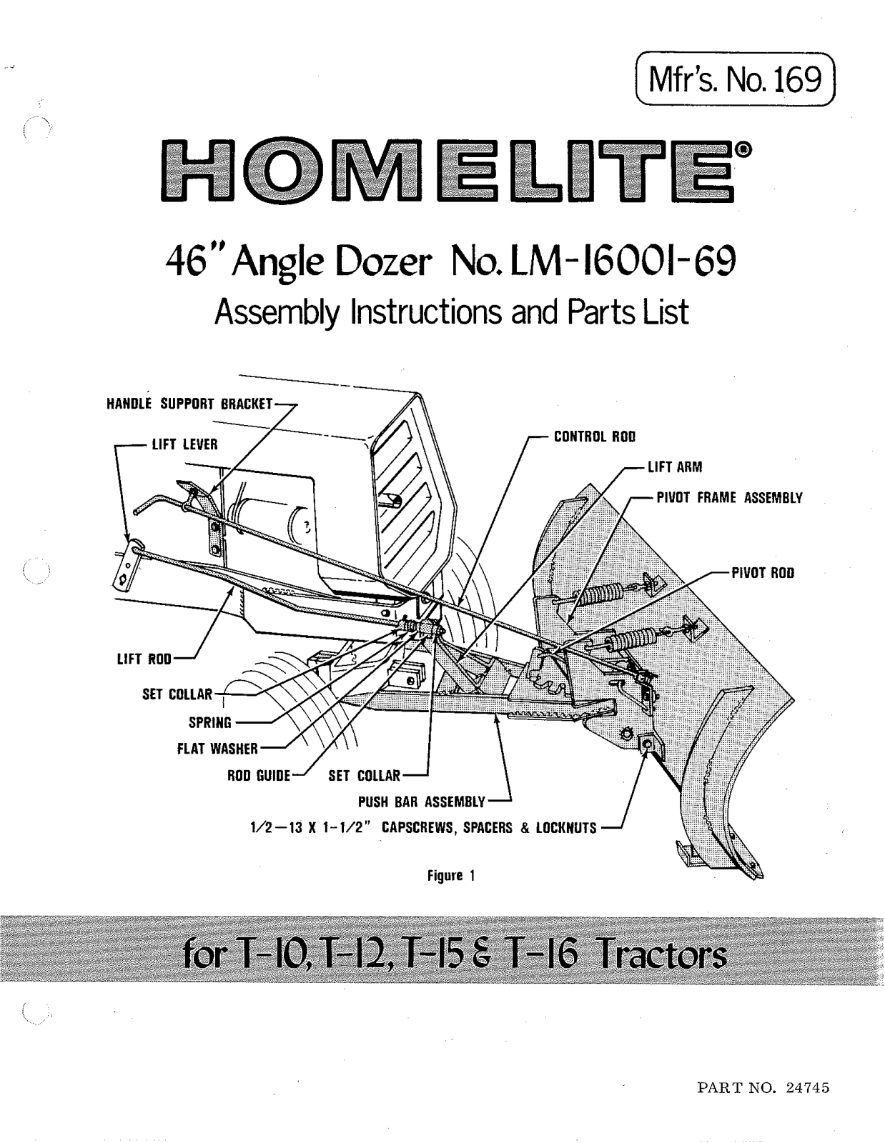 Homelite 169 User Manual