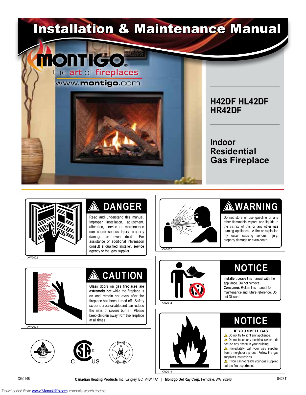 Montigo H42DF, HL42DF, HR42DF Maintance Manual