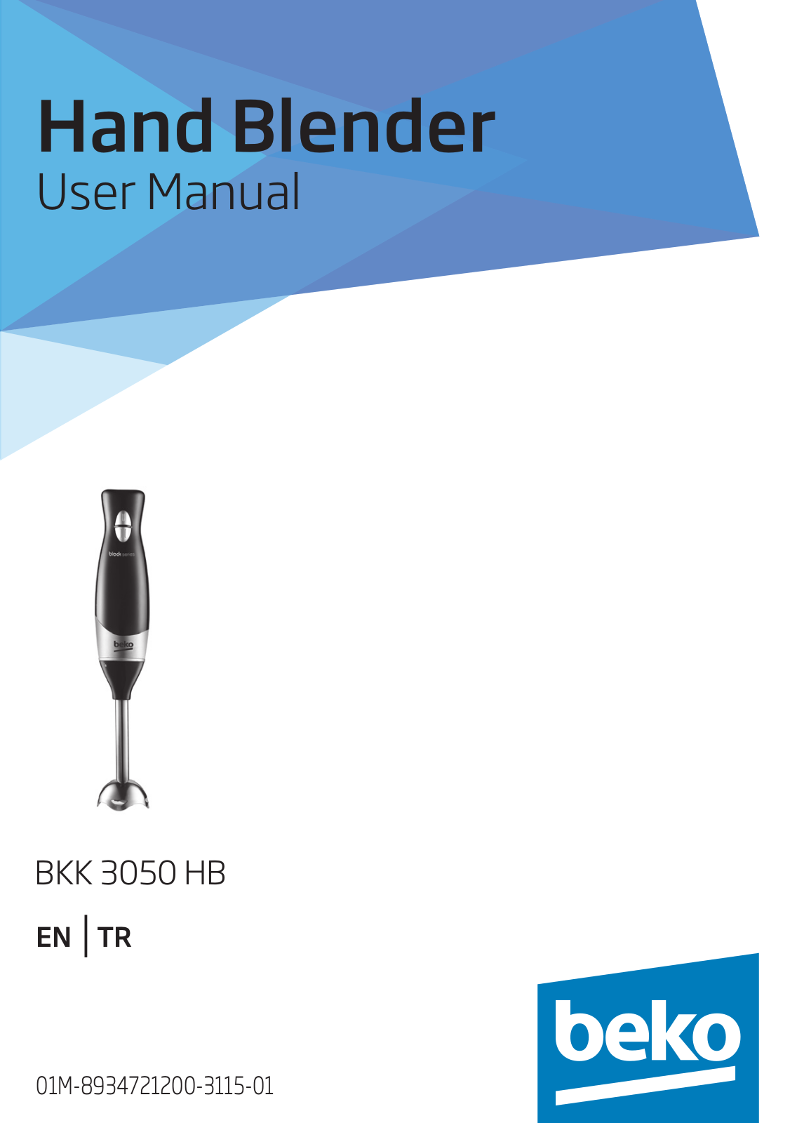 Beko BKK 3050 HB User manual