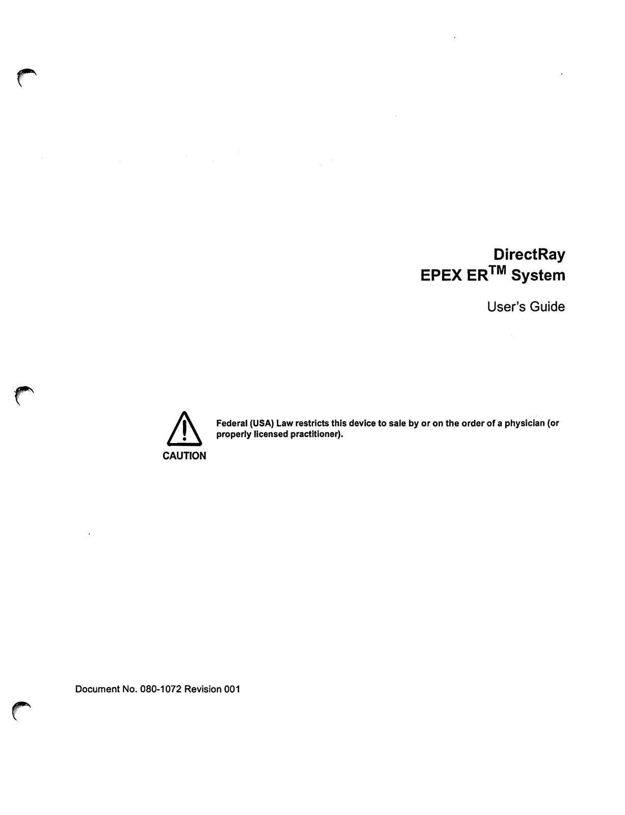 Hologic Epex ER User Manual