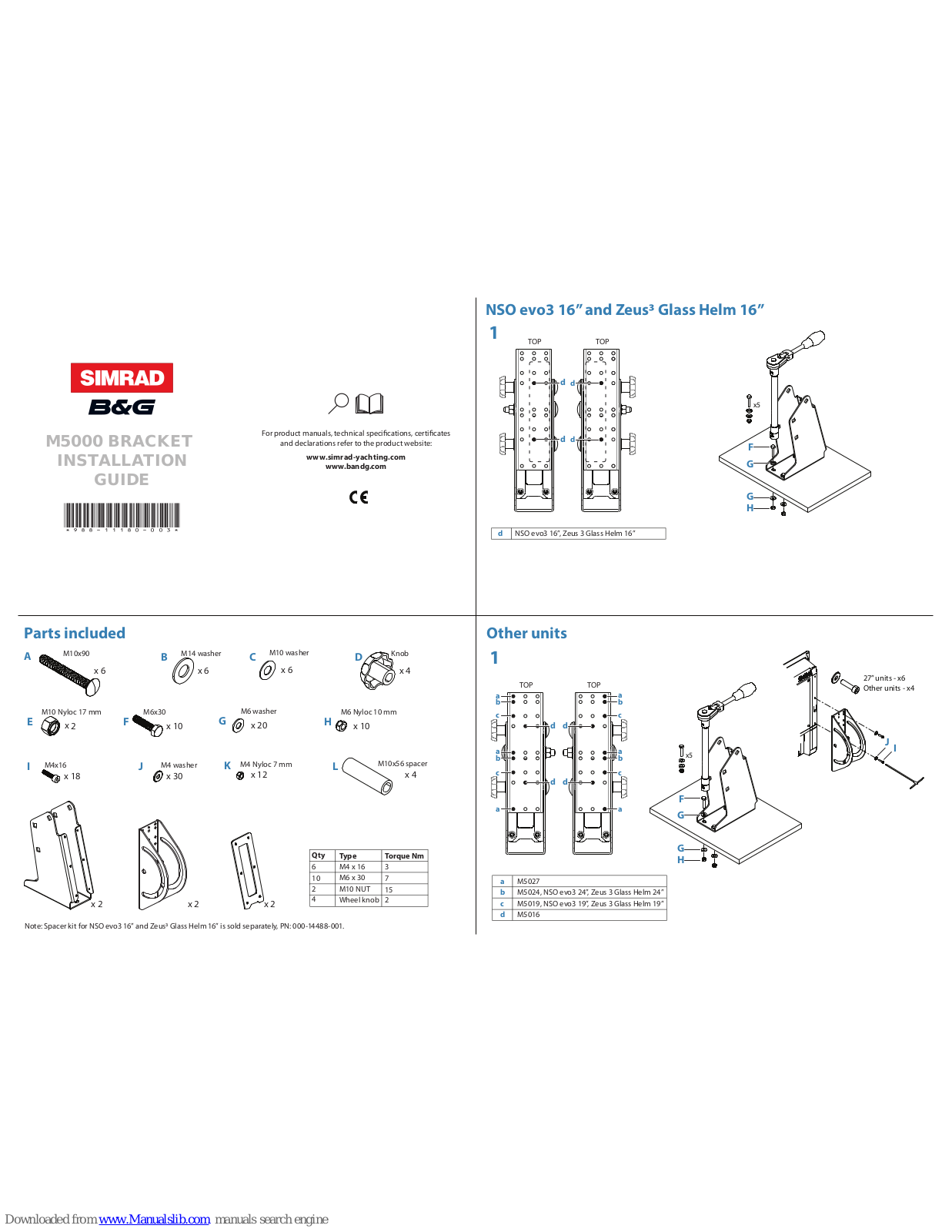 Simrad M5000 Installation Manual - ManualMachine.com