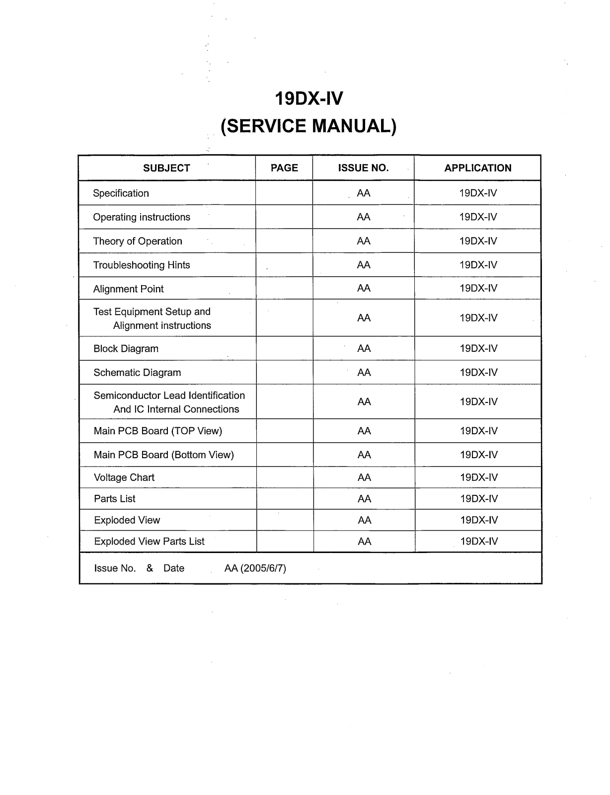 Cobra 19DX-IV Service manual