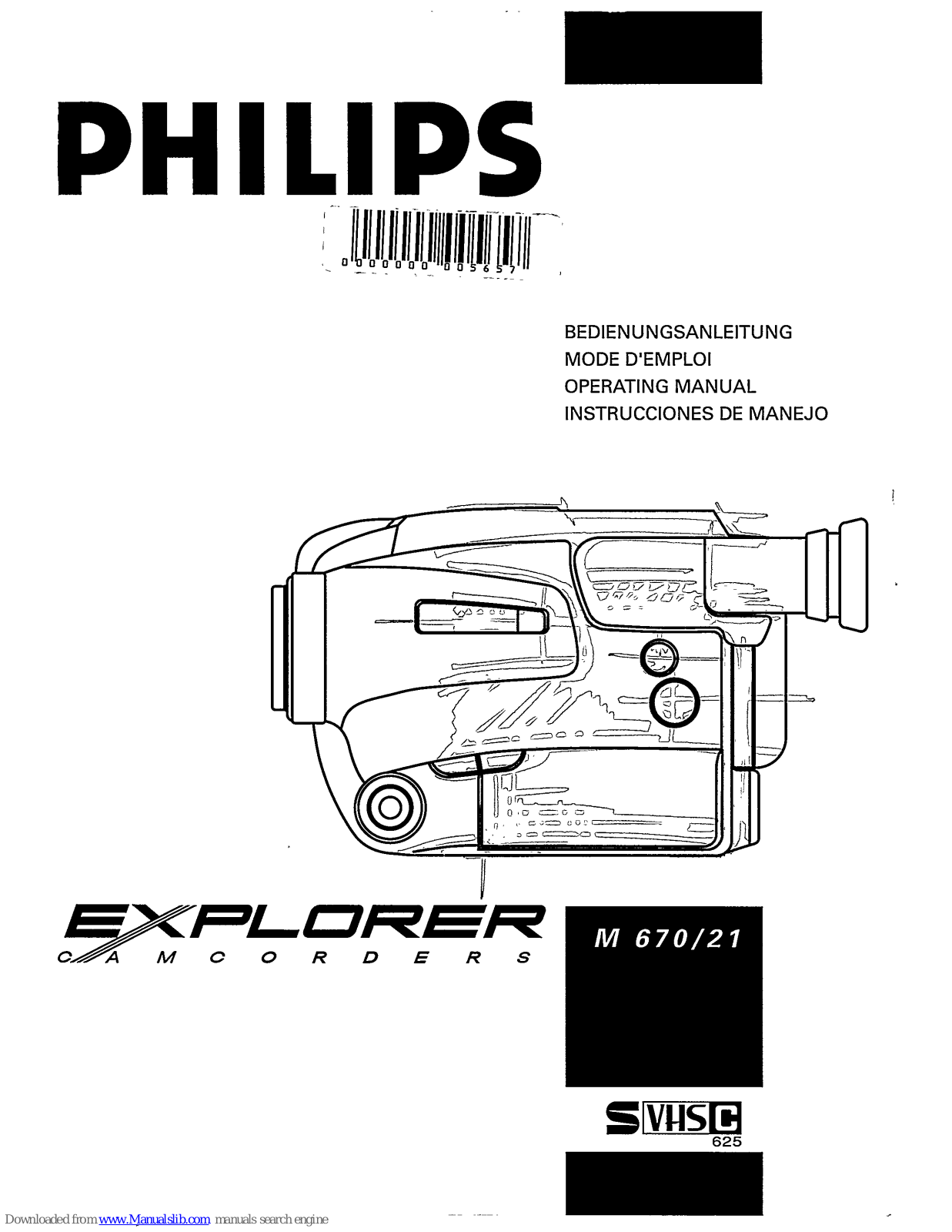 Philips Explorer M 670/21 Operating Manual - ManualMachine.com