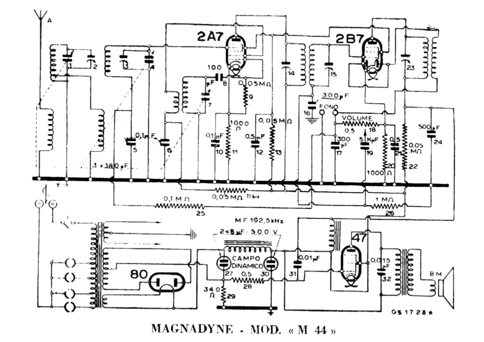 Magnadyne m44 2 schematic