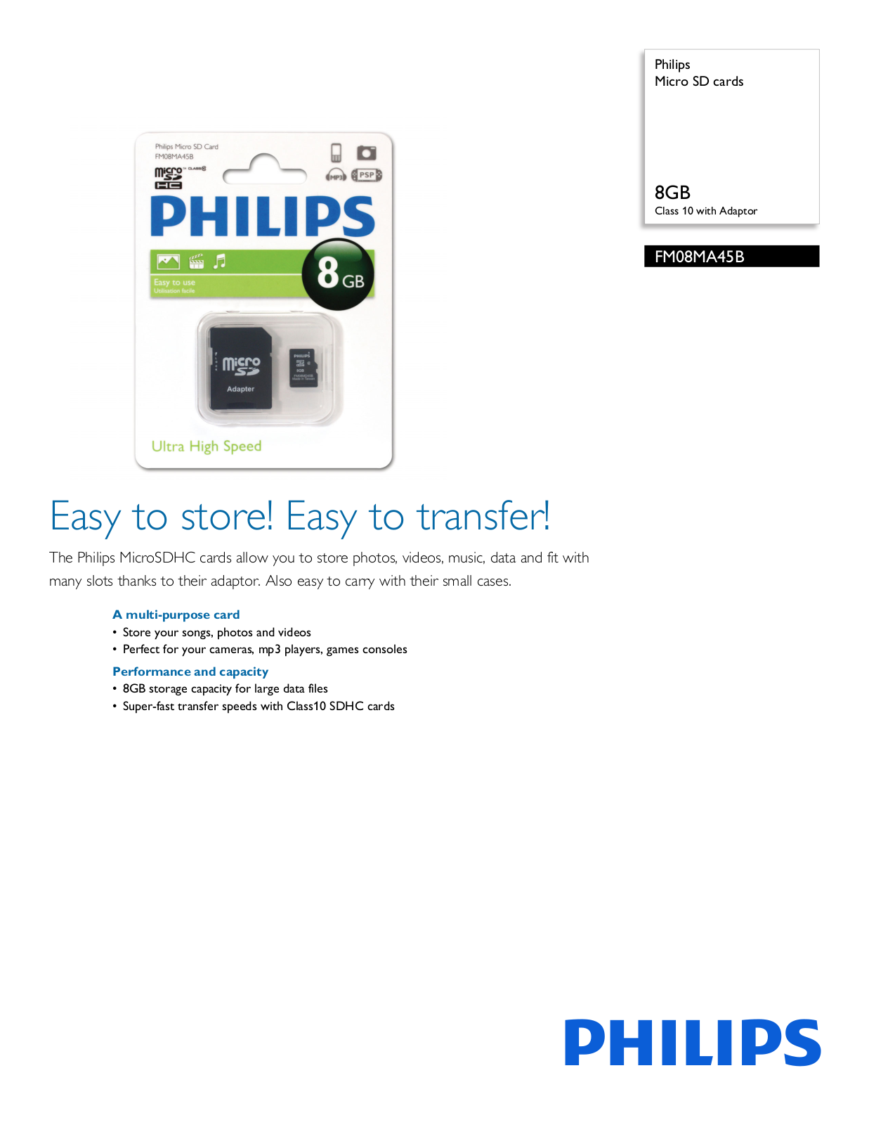 Philips FM08MA45B/27 Leaflet - ManualMachine.com