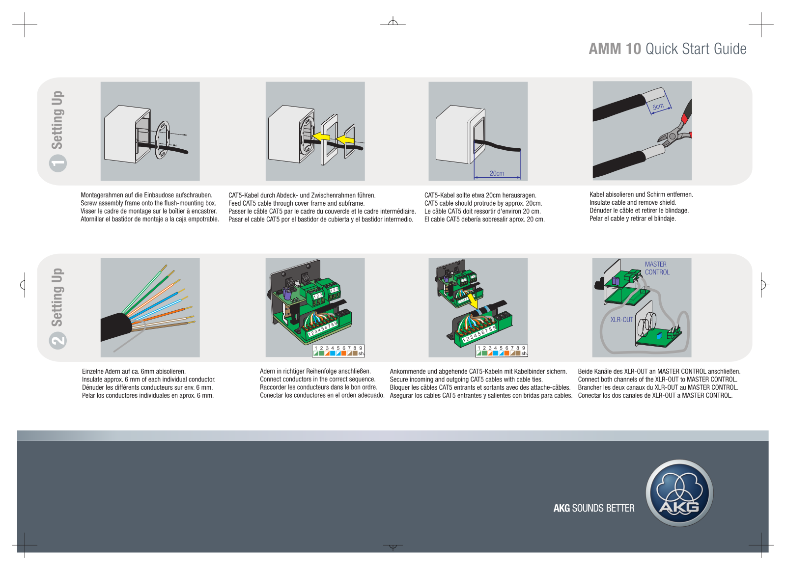 Akg AMM 10 QUICK START GUIDE