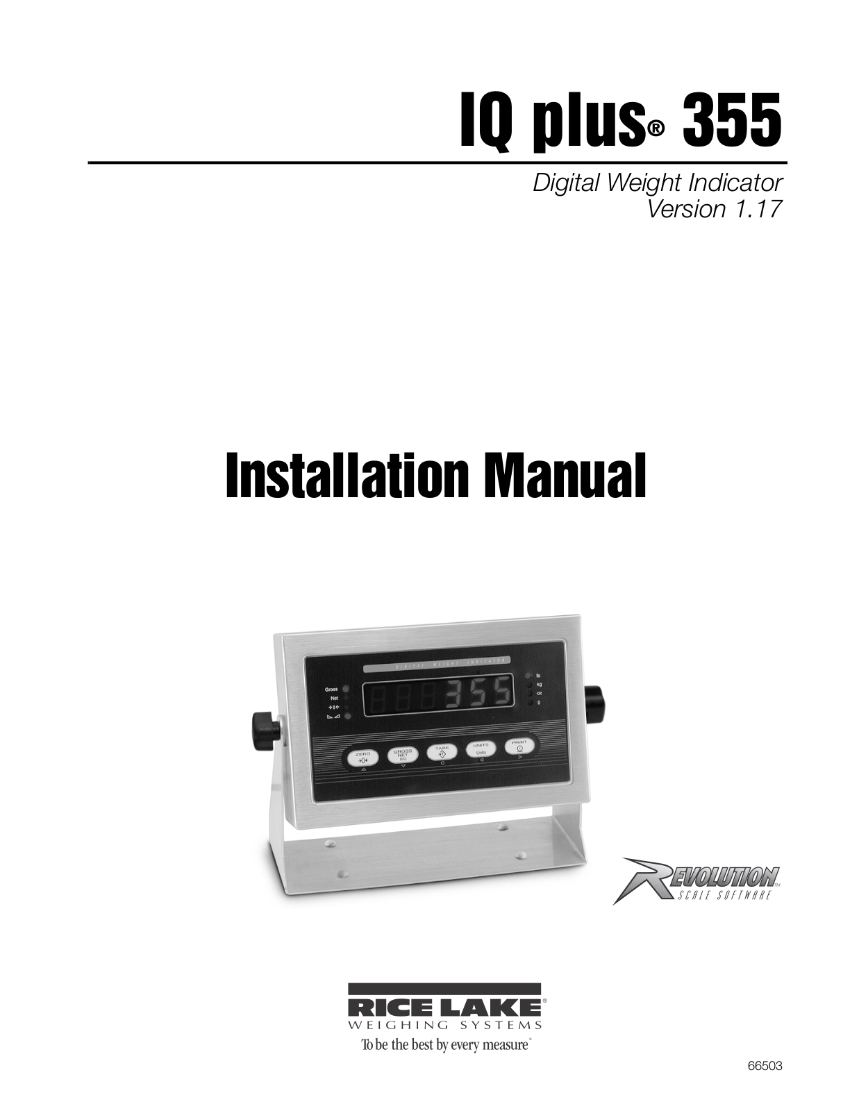 Rice Lake IQ Plus 355 User Manual