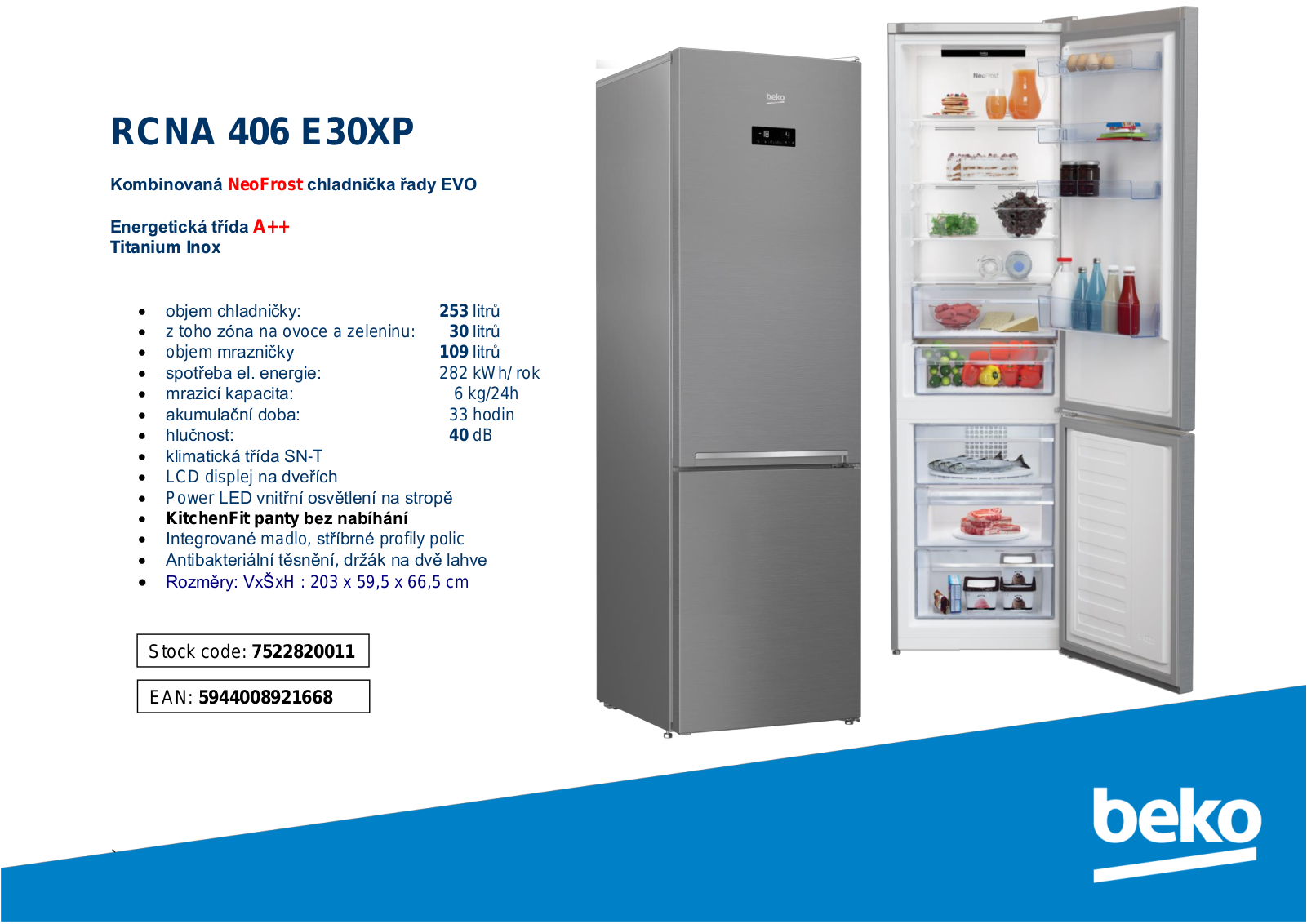 Beko RCNA 406 E30XP User Manual