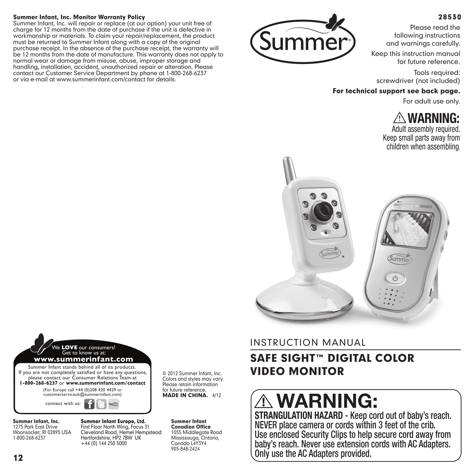 Summer Infant 853R, 853T Users Manual - ManualMachine.com