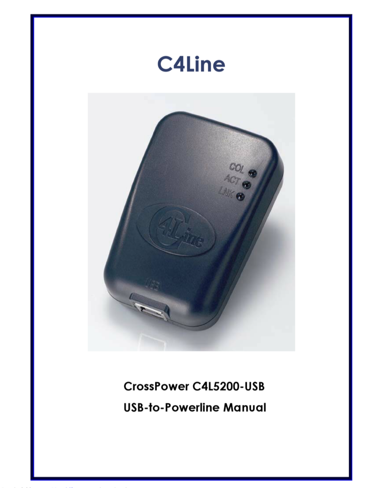 C4Line C4L5200-USB User Manual