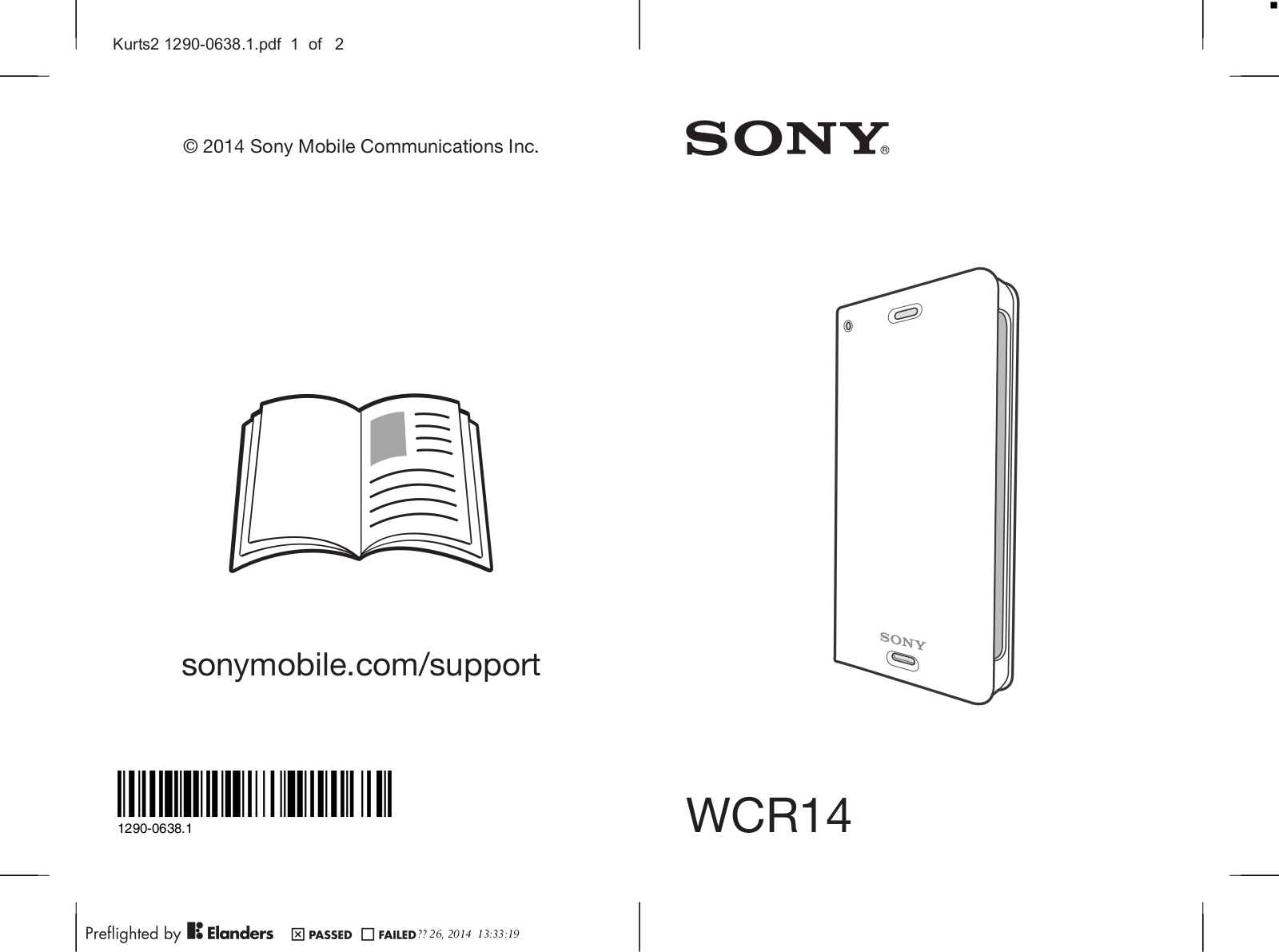 Sony WCR14 User Manual