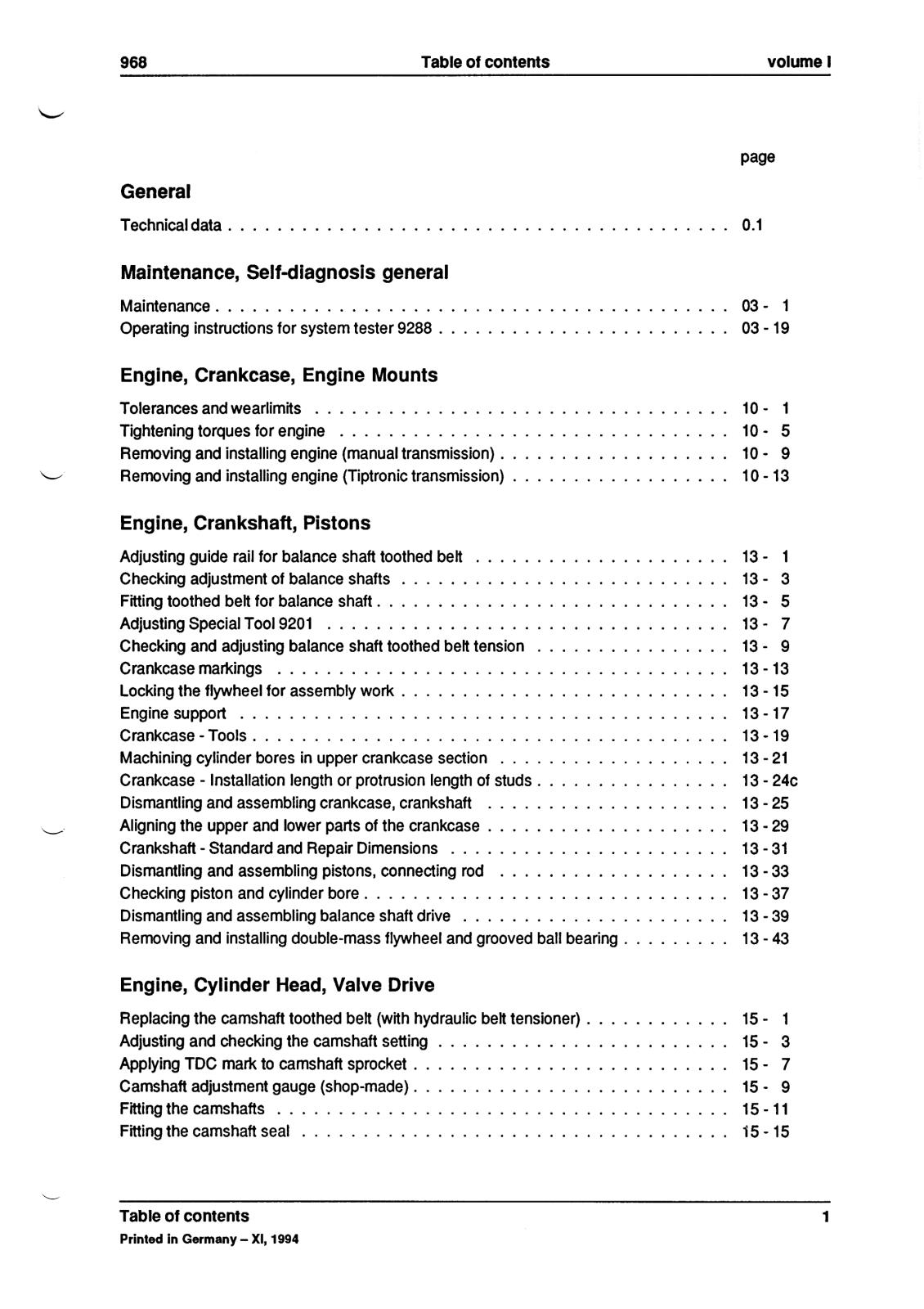 Porsche 968 User Manual