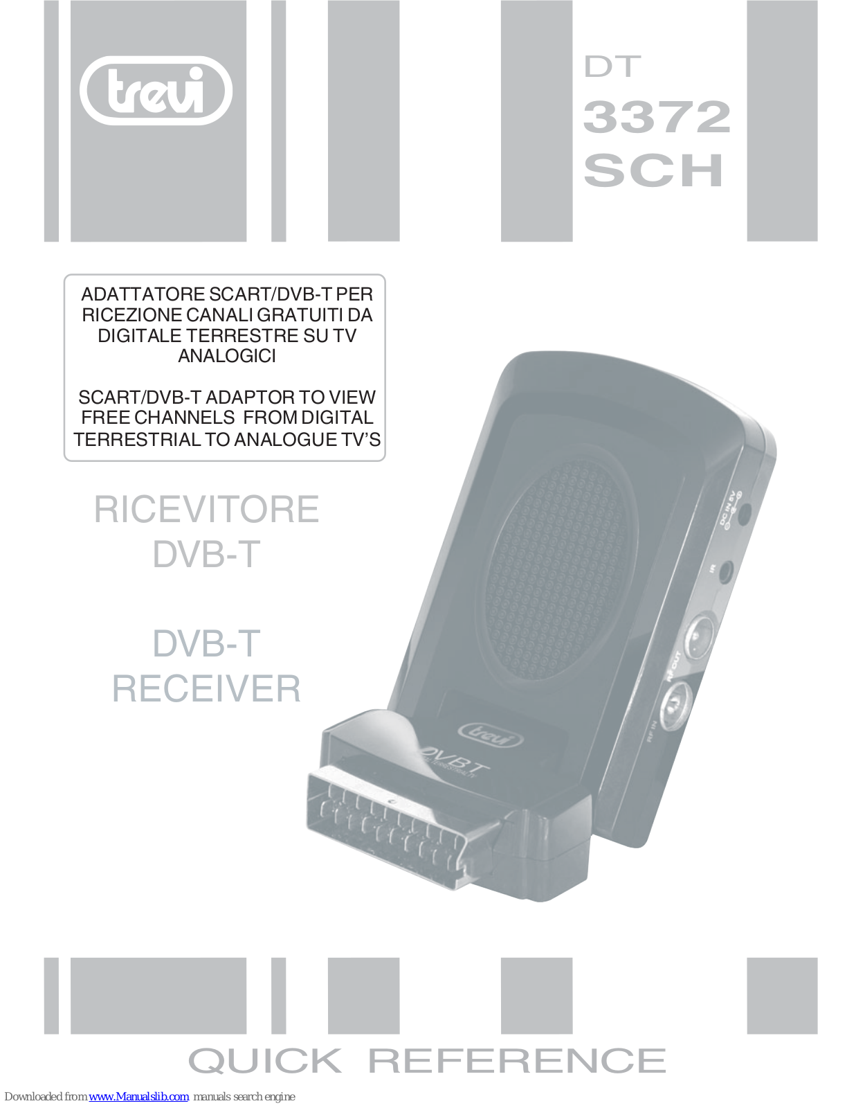 Trevi DT 3372SCH Quick Reference Manual - ManualMachine.com