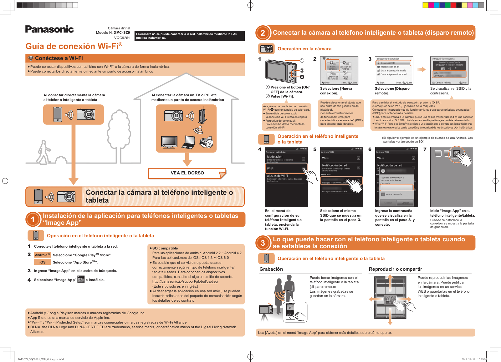 PANASONIC DMCSZ9PU, DMCSZ9P User Manual