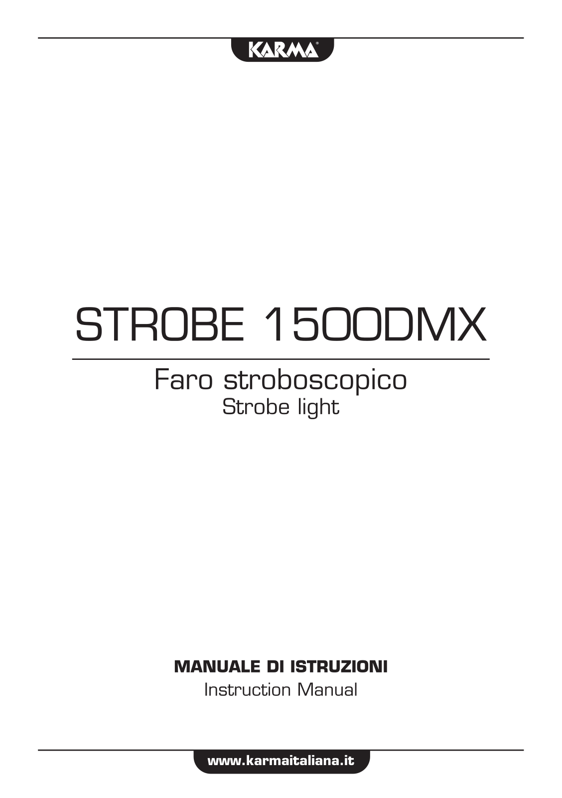 karma STROBE 1500DMX User guide - ManualMachine.com