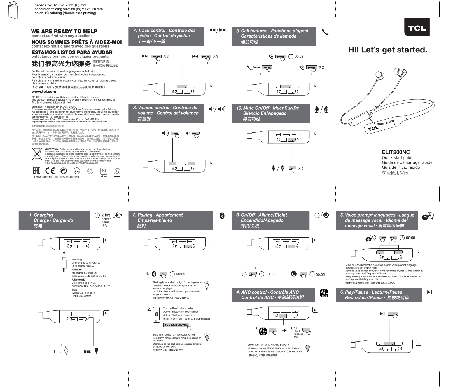 TCL ELIT200NC operation manual