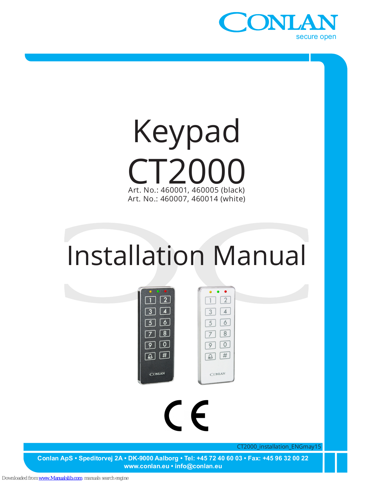 Conlan CT2000 Installation Manual - ManualMachine.com