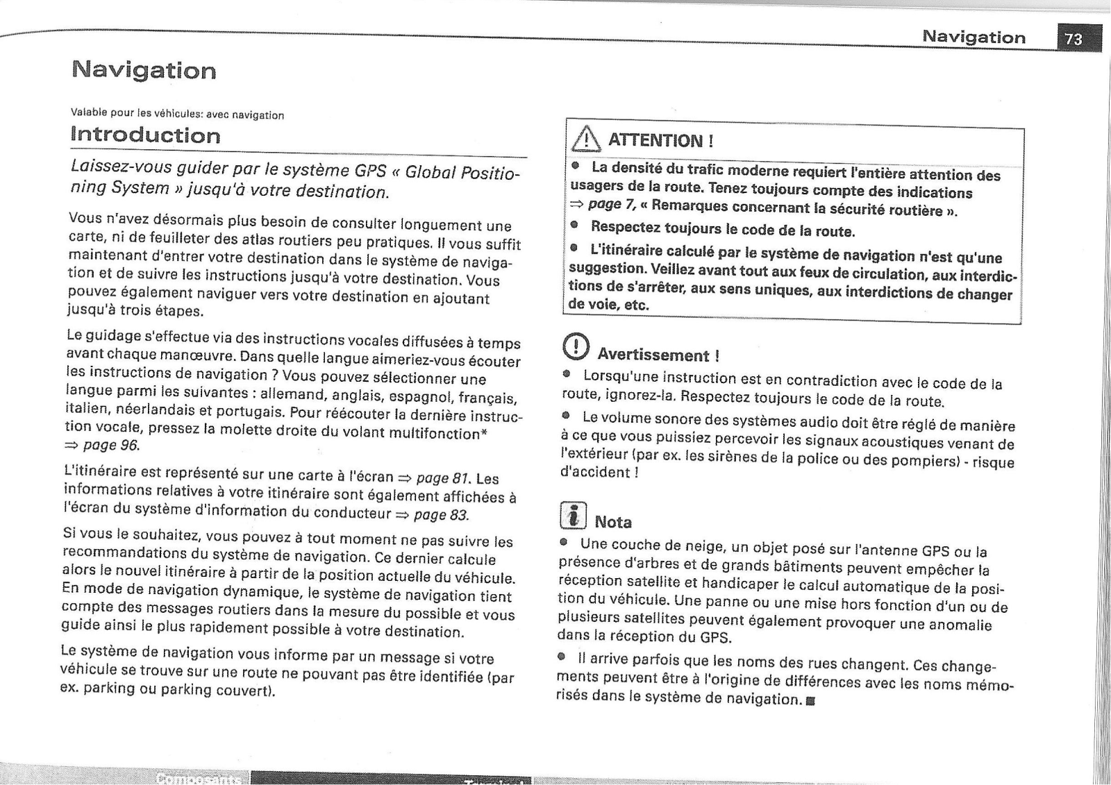 AUDI A3 Sportback User Manual