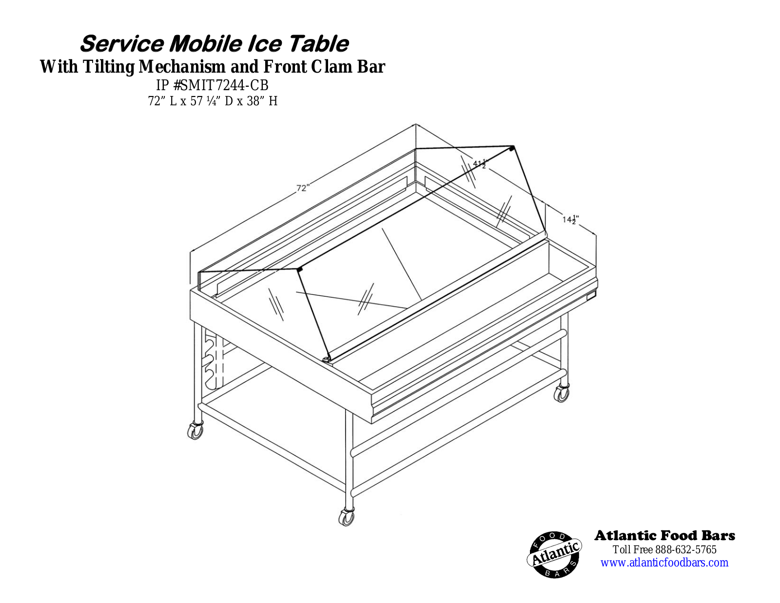 Atlantic Food Bar SMIT7244-CB User Manual