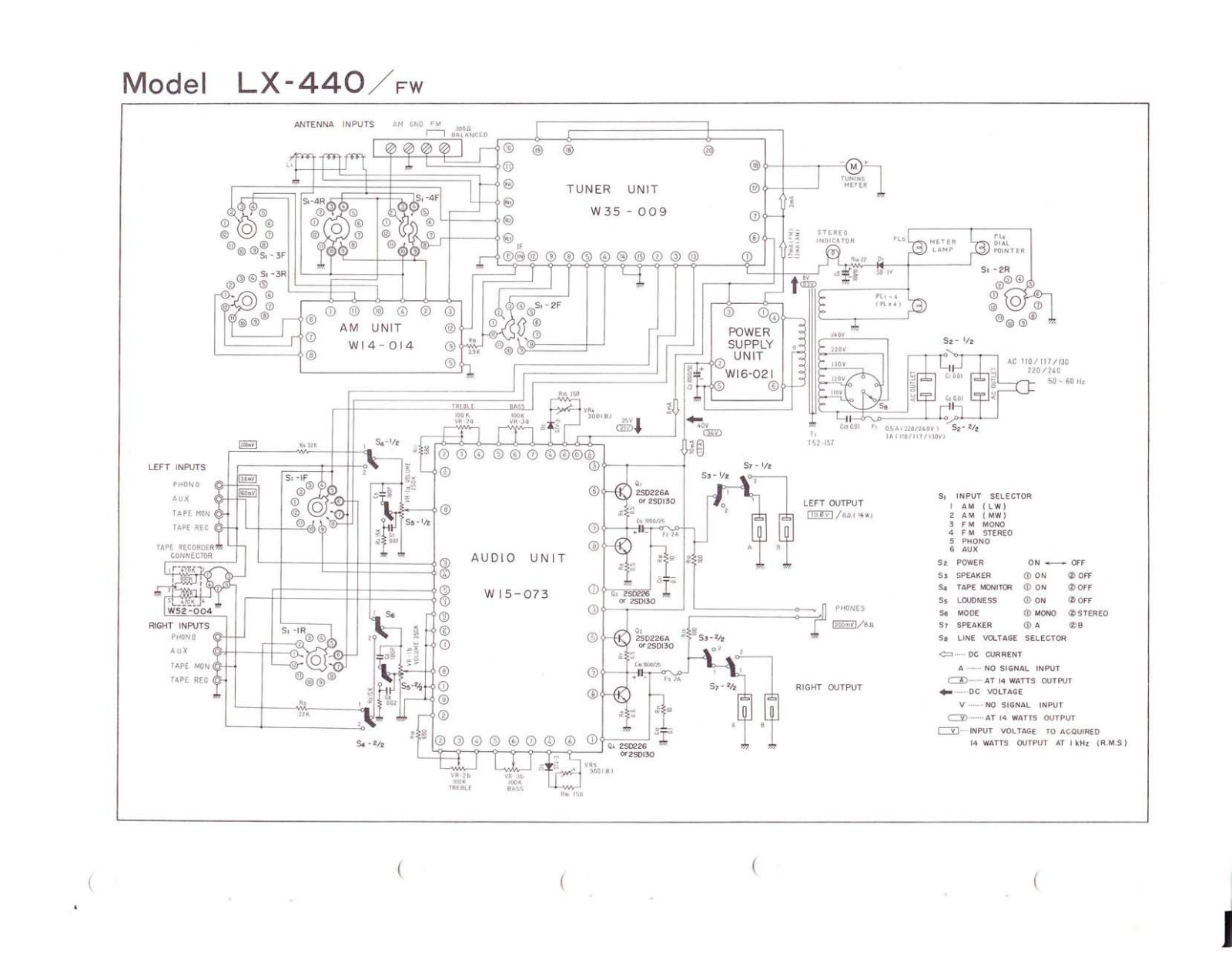 Pioneer LX-440-FW Schematic