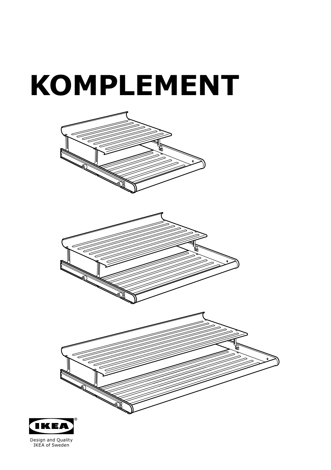 IKEA KOMPLEMENT Pull-out shoe shelf User Manual