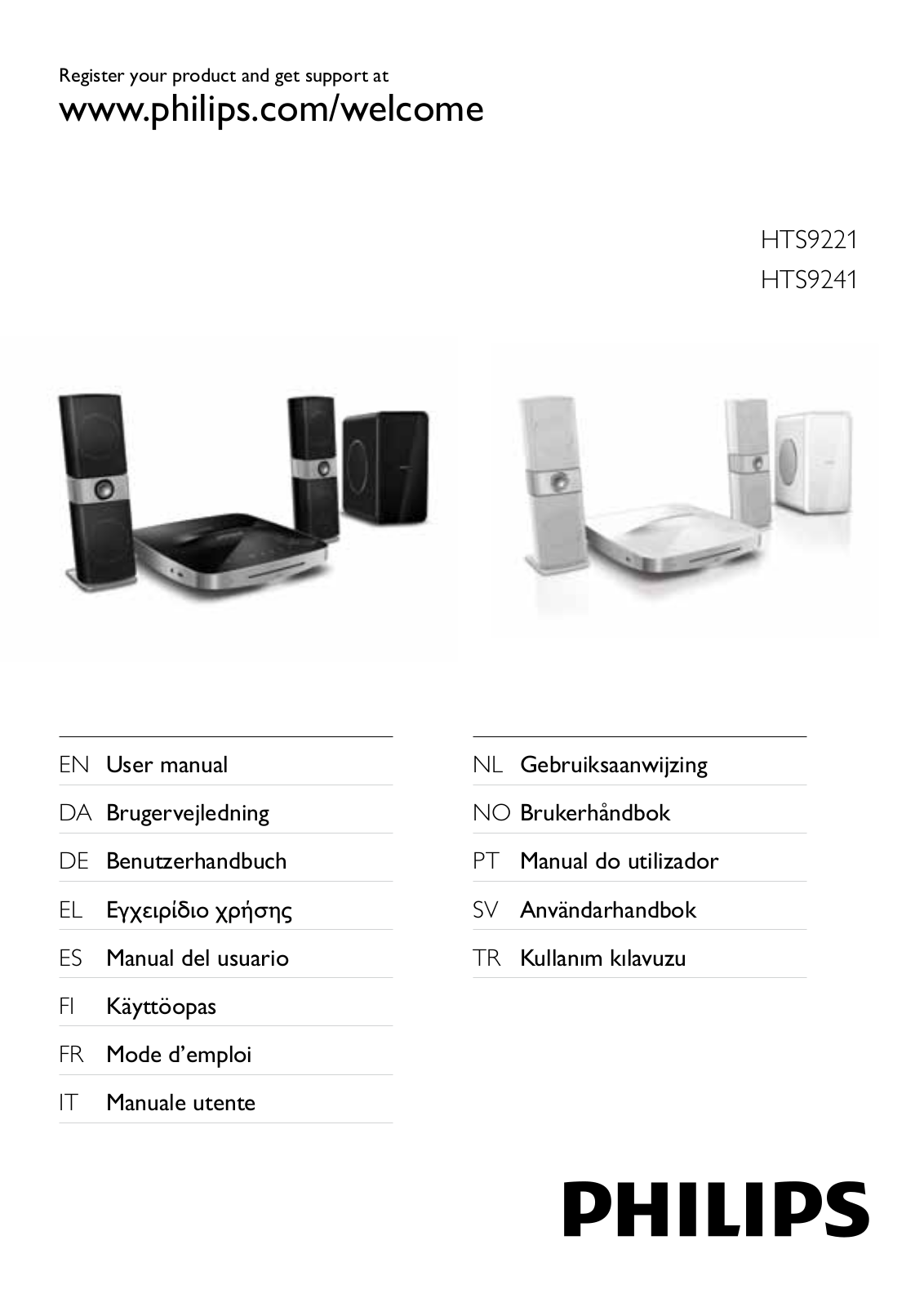 PHILIPS HTS9221 User Manual