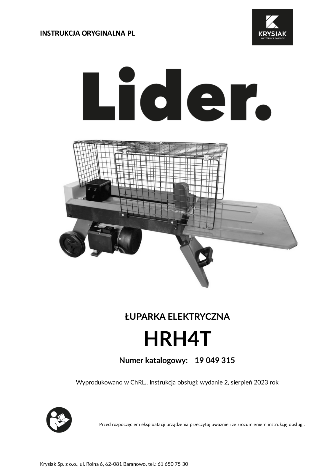 LIDER HRH4T User guide - ManualMachine.com