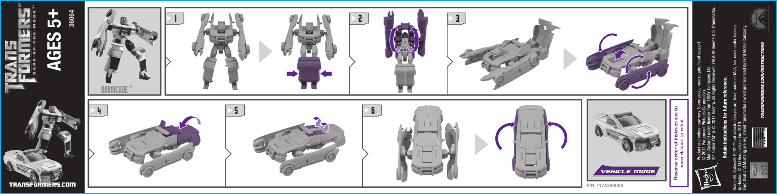 HASBRO Transformers Cybertronic 4pk Barricade User Manual