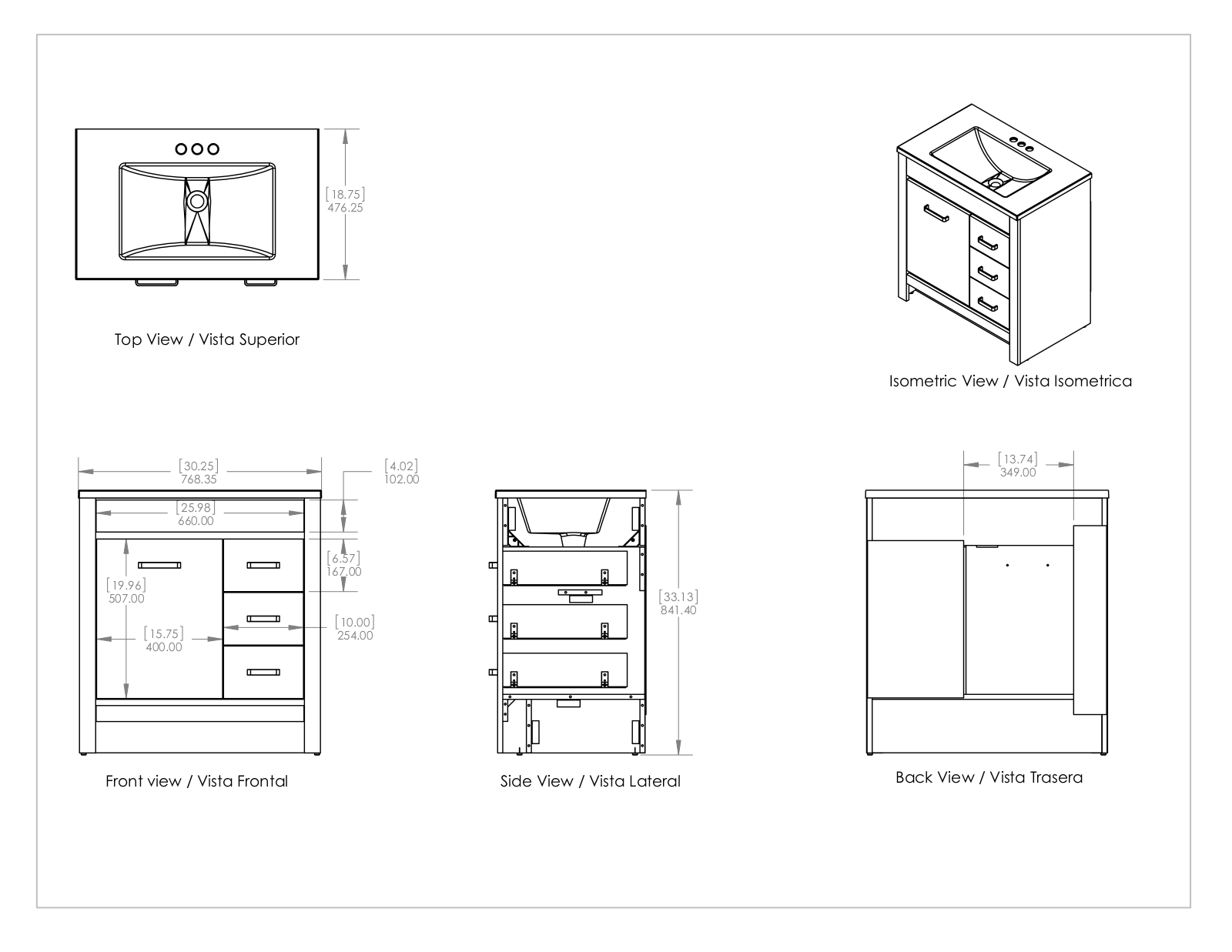 Sand & Stable™ W004505499 Dimensions - ManualMachine.com
