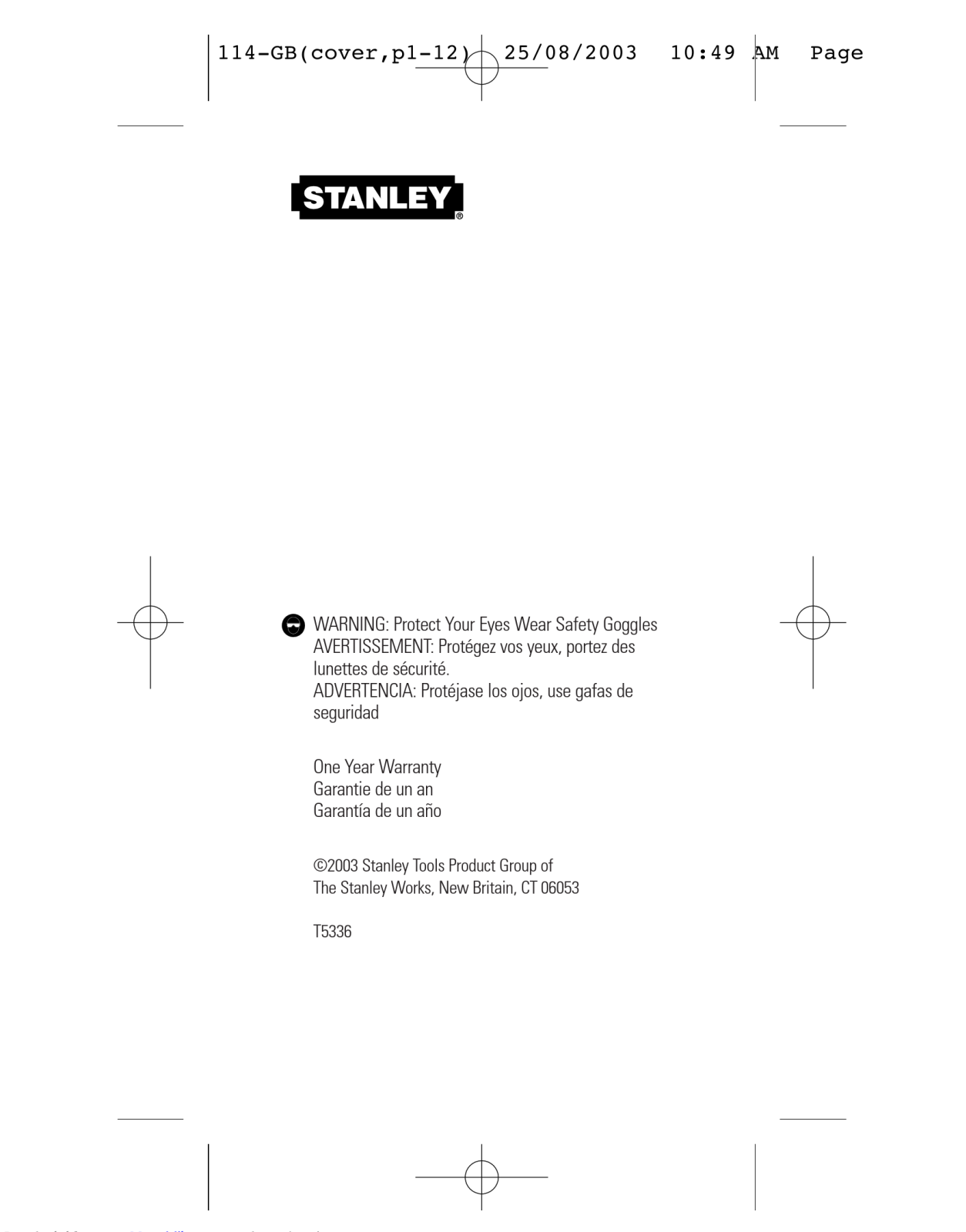 Stanley 77-260 Instruction Manual